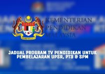 Jadual Program TV Pendidikan Untuk Pembelajaran UPSR, PT3 & SPM 2022