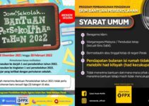 Permohonan Bantuan Persekolahan Zakat Perak-MAIPk 2022 (Borang)