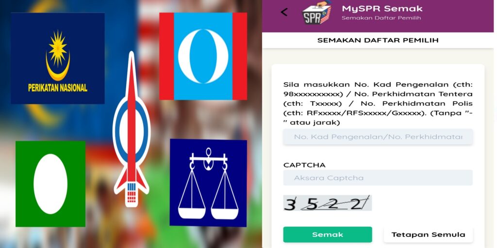 Semakan Daftar Pemilik & Lokasi Mengundi Online Di MySPR Semak (PRU15)